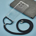 Θήκη Motorola Moto G15 4G - OEM - Πλάτη TPU - Διάφανο - Λουράκι - Εικόνα 2