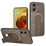 Θήκη Motorola Moto G85 5G - OEM - Σκληρή Πλάτη PC+TPU - Καφέ - Stand