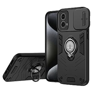 Θήκη Motorola Moto G85 5G - OEM - Σκληρή Πλάτη PC+TPU - Μαύρο - Stand