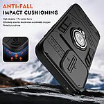 Θήκη Motorola Moto G85 5G - OEM - Σκληρή Πλάτη PC+TPU - Μαύρο - Stand - Εικόνα 5