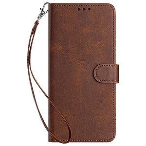 Θήκη Motorola Moto G85 5G - OEM - Flip Πορτοφόλι από Συνθετικό Δέρμα (PU) με TPU - Καφέ - Wallet/Stand/Λουράκι - Εικόνα 2