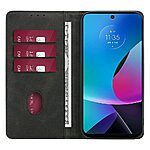 Θήκη Motorola Moto G85 5G - OEM - Flip Πορτοφόλι από Συνθετικό Δέρμα (PU) με TPU - Μαύρο - Wallet/Stand - Εικόνα 2