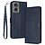 Θήκη Motorola Moto G85 5G - OEM - Flip Πορτοφόλι από Συνθετικό Δέρμα (PU) με TPU - Μπλε - Wallet/Stand/Λουράκι