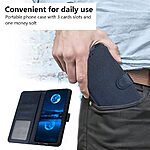 Θήκη Motorola Moto G85 5G - OEM - Flip Πορτοφόλι από Συνθετικό Δέρμα (PU) με TPU - Μπλε - Wallet/Stand/Λουράκι - Εικόνα 10