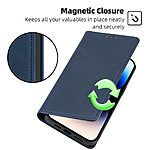 Θήκη Motorola Moto G85 5G - OEM - Flip Πορτοφόλι από Συνθετικό Δέρμα (PU) με TPU - Μπλε - Wallet/Stand - Εικόνα 4