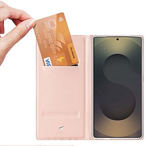 Θήκη Samsung Galaxy S26 Ultra 5G - DUX DUCIS Skin Pro Series - Flip Πορτοφόλι από Συνθετικό Δέρμα (PU) με TPU - Ροζ - Stand/Wallet - Εικόνα 2