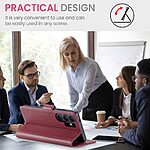 Θήκη Samsung Galaxy S26 Ultra 5G - CASEME 023 - Flip Πορτοφόλι από Συνθετικό Δέρμα (PU) με TPU - Κόκκινο - RFID/Wallet/Stand - Εικόνα 6