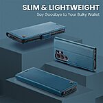 Θήκη Samsung Galaxy S26 Ultra 5G - CASEME 023 - Flip Πορτοφόλι από Συνθετικό Δέρμα (PU) με TPU - Μπλε - RFID/Wallet/Stand - Εικόνα 4