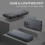 Θήκη Samsung Galaxy S26 Ultra 5G - CASEME 023 - Flip Πορτοφόλι από Συνθετικό Δέρμα (PU) με TPU - Μαύρο - RFID/Wallet/Stand - Εικόνα 4