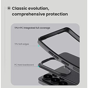 Θήκη Samsung Galaxy S26 Ultra 5G - NILLKIN Frosted Shield Pro - Σκληρή Πλάτη PC+TPU - Μαύρο - Εικόνα 2