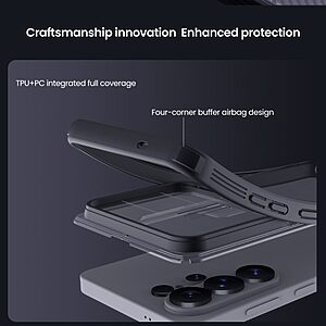 Θήκη Samsung Galaxy S26 Ultra 5G - NILLKIN Camshield Pro Series - Σκληρή Πλάτη PC+TPU - Μαύρο - Εικόνα 2