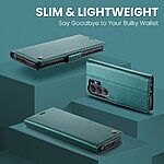 Θήκη Samsung Galaxy S26 Ultra 5G - CASEME 023 - Flip Πορτοφόλι από Συνθετικό Δέρμα (PU) με TPU - Πράσινο - RFID/Wallet/Stand - Εικόνα 4