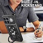 Θήκη Xiaomi Poco F8 Ultra / Redmi K90 Pro Max 5G - OEM - Σκληρή Πλάτη PC+TPU - Μαύρο - Stand - Εικόνα 2