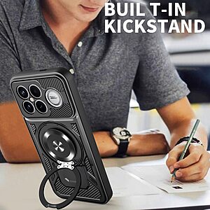 Θήκη Xiaomi Poco F8 Ultra / Redmi K90 Pro Max 5G - OEM - Σκληρή Πλάτη PC+TPU - Μαύρο - Stand - Εικόνα 2