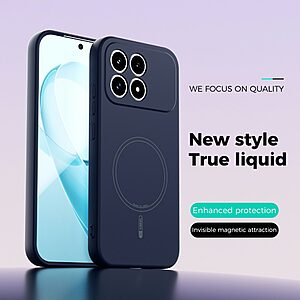 Θήκη Xiaomi Redmi K90 5G / Poco F8 Pro - ABEEL - Πλάτη Σιλικόνης - Μπλε - Magnetic - Εικόνα 2