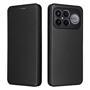 Θήκη Xiaomi Redmi K90 Pro Max 5G / Poco F8 Ultra - OEM - Πλάτη από Συνθετικό Δέρμα (PU) με TPU - Μαύρο - Wallet/Stand