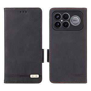 Θήκη Xiaomi Redmi K90 Pro Max 5G / Poco F8 Ultra - OEM - Flip Πορτοφόλι από Συνθετικό Δέρμα (PU) με TPU - Μαύρο - Wallet/Stand