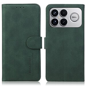 Θήκη Xiaomi Redmi K90 Pro Max 5G / Poco F8 Ultra - KHAZNEH - Flip Πορτοφόλι από Συνθετικό Δέρμα (PU) με TPU - Πράσινο - Wallet/Stand